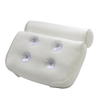 Mesh Headrest Backrest Bathroom Bathtub Pillow Non-Slip Cushioned Bath Tub Spa Pillow With Suction Cups Bath Cushion