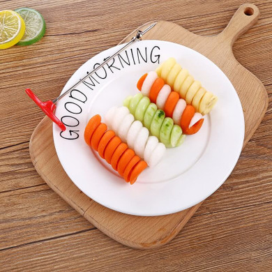 UPORS Vegetables Spiral Knife Carving Tool Potato Carrot Cucumber Salad Chopper