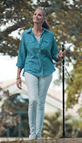 Campbell Posture Cane - Revolutionary ergonomic grip handle that helps walking in a natural upright posture