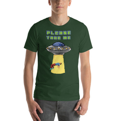 Retro Abduction Short-Sleeve Unisex T-Shirt