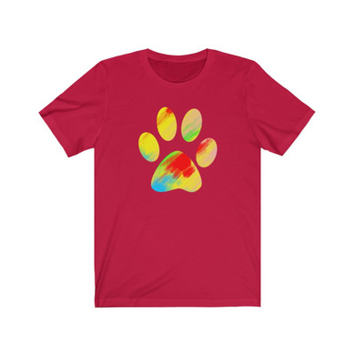 Cute Colorful Cat Paw T-shirt