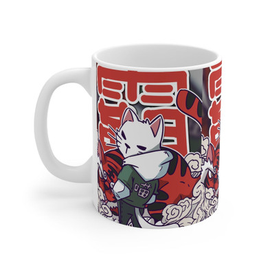 Japanese Ukiyo e Cat Coffee Mug Japanese Ukiyo e Cat Coffee Mug