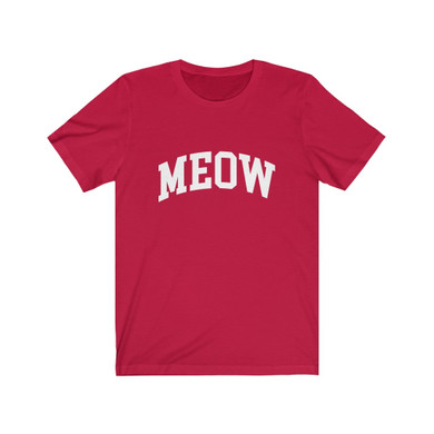 Meow Shirt, Cat Lovers Language T-shirt