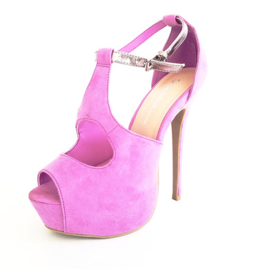 Jacklyn Lavender High Heel Sandals