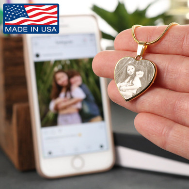 Personalize This Etched Heart Necklace!