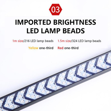 Car Tail Light Waterproof 12V Universal LED Turn Signal Strip Multiple Modes Car Brake Light
