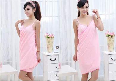 Wearable Microfiber Bath Towel Dress
