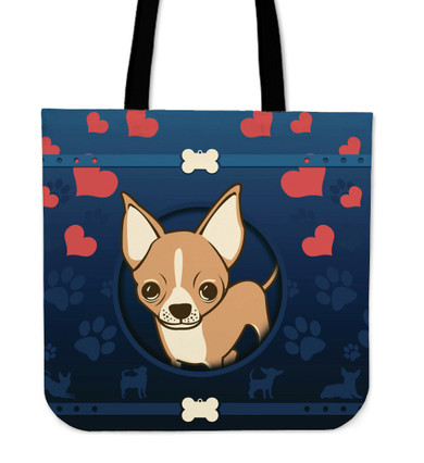 Chihuahua Cotton Tote Bag