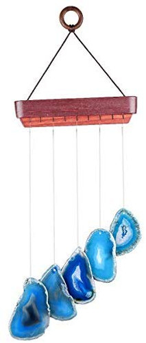 Amethyst Raw Stones Wind Chime Home Garden Decoration Figurine