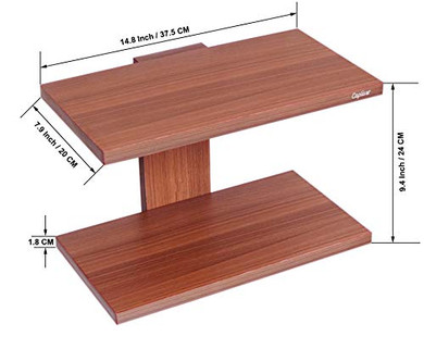 Decorative Wall Mounted Shelf Classic Walnut/Wooden Shelves Rack Display Decor