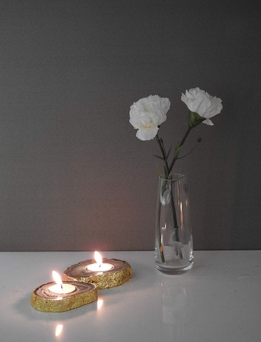 Blue Agate Tealight Candle Holder