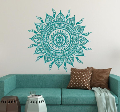 Mandala Louts Flower Wall Art Wall Decal Sticker