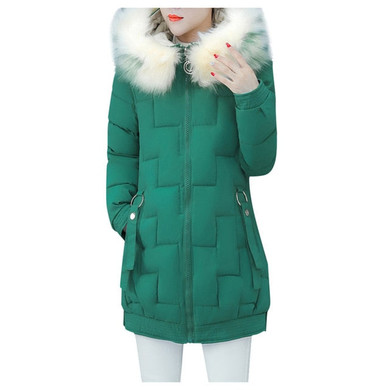 Women Winter Warm Coat Hooded Thick Warm Slim Jacket Long Over Coat Fall Warm Winter Down Parka