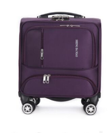 18 Inch Luggage Suitcase Oxford Cabin Boarding Spinner suitcase Men Travel Rolling luggage bag On Wheels Travel Wheeled Suitcase