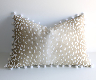 Navy Blue Ombré Fawn Pillow Cover / Available in 10 Sizes