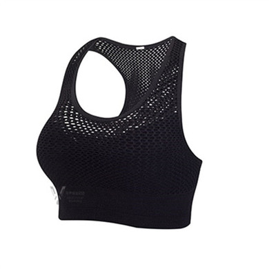 Women High Impact Mesh Sports Bra Sport Bh Hollow Top Academia Woman Brassiere For Fitness Bras Female Yoga Wear Gym Tops Women High Impact Mesh Sports Bra Sport Bh Hollow Top Academia Woman Brassiere For Fitness Bras Female Yoga Wear Gym Tops