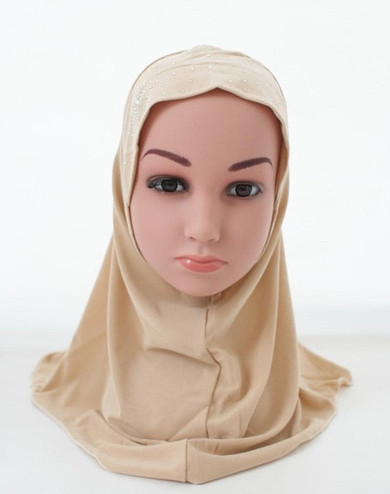 Muslim Kids Girls Hijab Islamic Arab School Headwear Underscarf Scarf Wrap  Middle East Rhinestone Flower Ramadan Headwear Cap Muslim Kids Girls Hijab Islamic Arab School Headwear Underscarf Scarf Wrap  Middle East Rhinestone Flower Ramadan Headwear Cap
