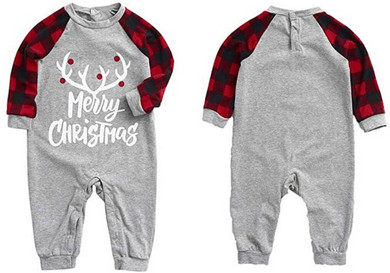 Family Matching Moose Buffalo Plaid Christmas Pajamas Set Family Matching Moose Buffalo Plaid Christmas Pajamas Set