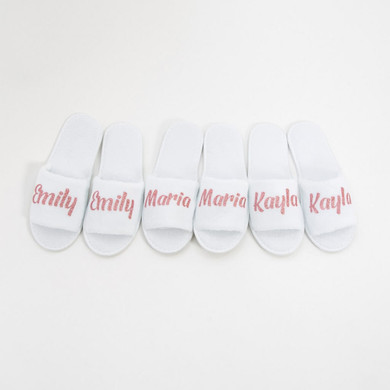 Personalized Slippers with names or titles