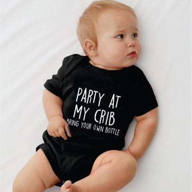 Party At My Grib Bring Your Own Bottle Onesie