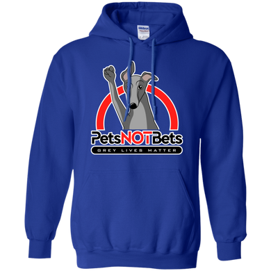 Pets Not Bets Red Arch Pullover Hoodie