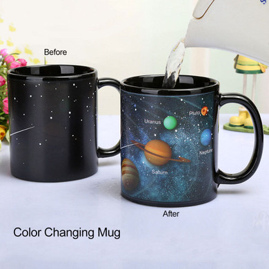 Cosmic Color and Pattern Changing Coffee Mug. Dance of the Planets, Waltz of the Constellations!