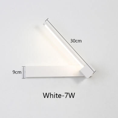 Modern Wall Lamps Living Room Bedroom Bedside 7W AC96V-260V LED Sconce Black White Lamp Modern Wall Lamps Living Room Bedroom Bedside 7W AC96V-260V LED Sconce Black White Lamp