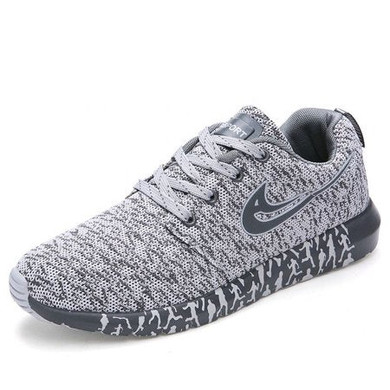 LudBA Athletic Men Women Running Shoe Sports-Sneakers (Gray)