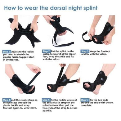 Orthosis Foot Stabilizer Adjustable Foot Drop (Medium)