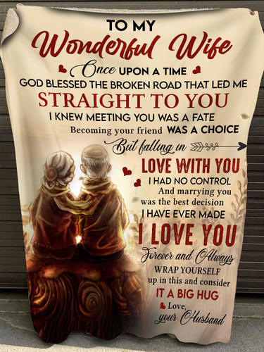 From Husband To Wonderful Wife Couple Meaningful Quote 3D Printed Valentine Christmas Gift Quilt