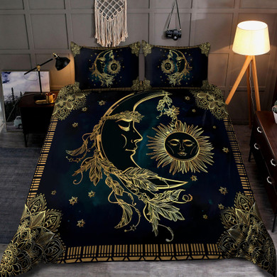 Wicca Witch Triple Moon Mandala Gift Bedding Set