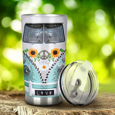 Hippie Gypsy Van Car Stainless Steel Tumbler