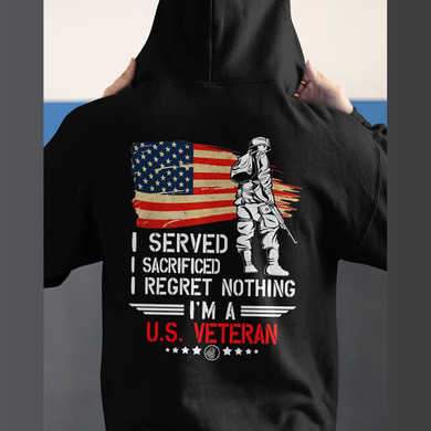 US Served I'm A Veteran Hoodie