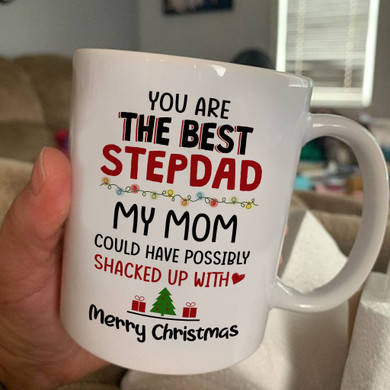 Best Stepdad Christmas Gift Mug