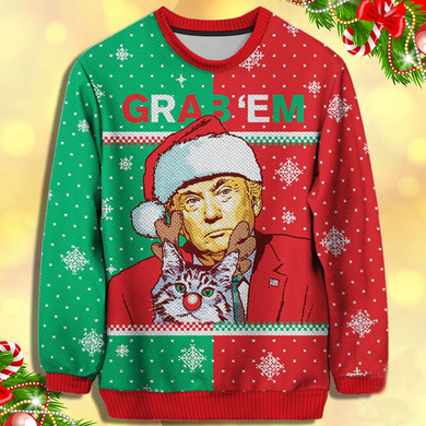 Christmas Gifts 3D Printed Grab Them Christmas Sweatshirt Sweater