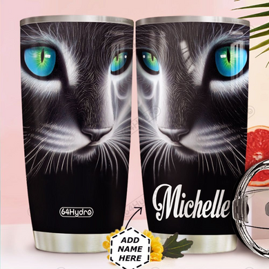 Personalized Customized 3D Cat Art Tumbler