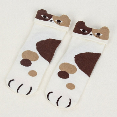 Cartoon Cat & Dog Socks