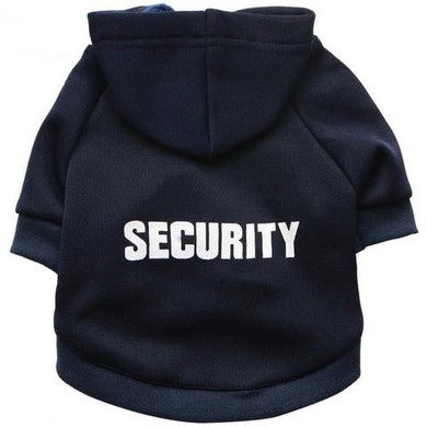 Funny Cat Costumes Security Cosplay Pet Apparel Halloween Clothes