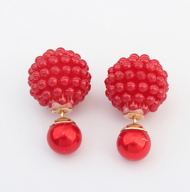 Double Sided Imitation Pearl Fashion Earrings Offer