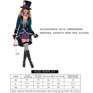 Sexy  Alice In Wonderland Mad Hatter  Costume