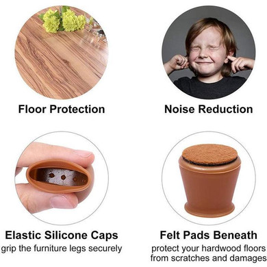 Felt table and chair protective cover (combo 20pcs)