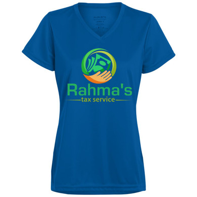 Rahma's Logo Rahma's Tax Service Ladies' Wicking T-Shirt