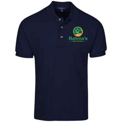 Rahma's Logo Rahma's Tax Service Cotton Pique Knit Polo