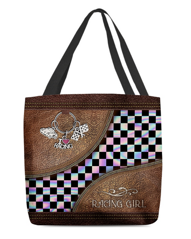 Racing Girl Tote Bag