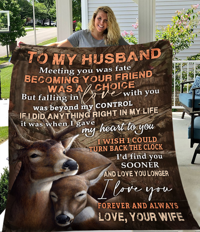 To My Husband Blanket