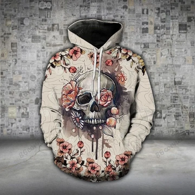 Flower Skull Hoodie Flower Skull Hoodie
