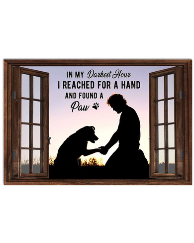 Man And Dog Poster
