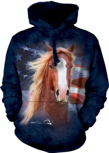 American Horse 3D Hoodie