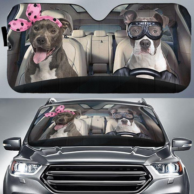 Staffordshire Bull Terrier Car Sun Shade