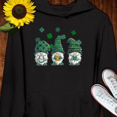 St Patricks Shamrock Day Gnomes Hoodie